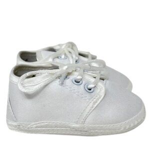 Little Thing's Mean a Lot Christening shoes, Newborn matte satin, Size 1